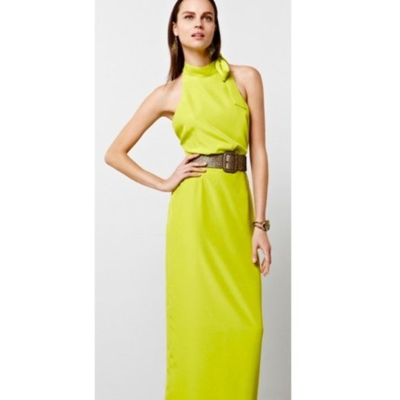 Chris Benz Lime Green Maxi Dress - Anthropologie - Picture 2 of 4